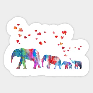 Elephant family Sticker